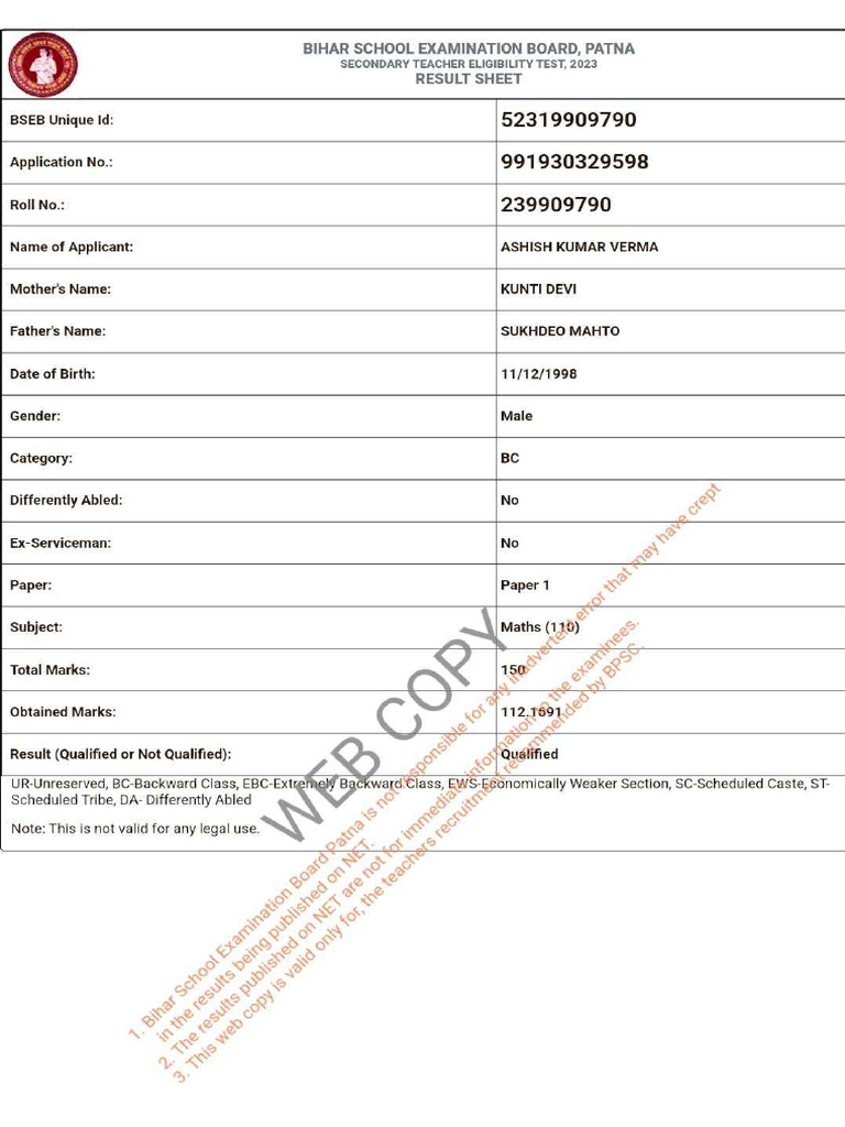 Stet Score | PDF