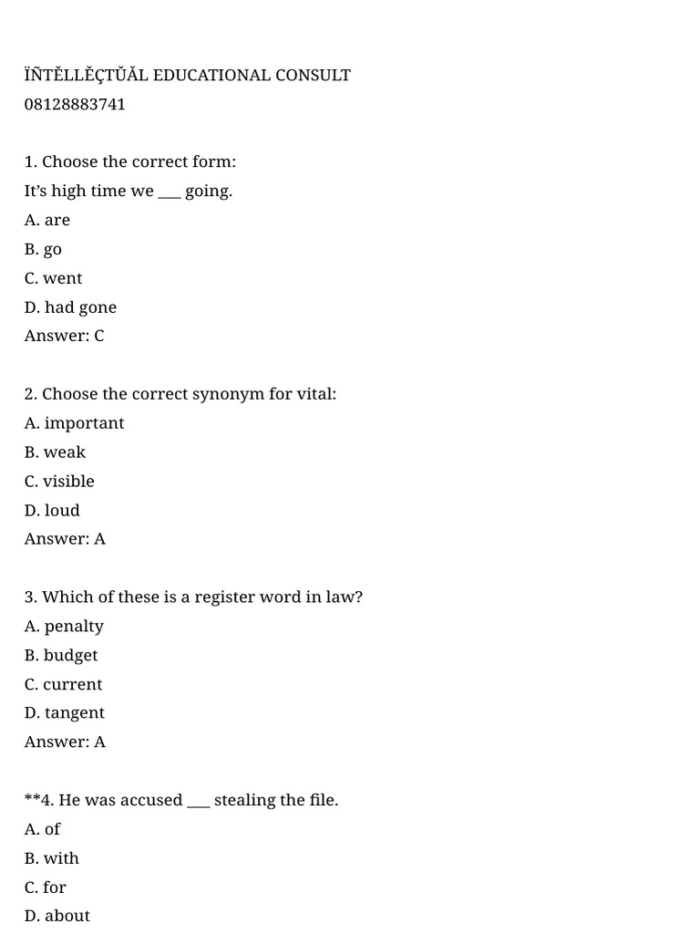Day 1 Use of English by Intellectual | PDF | Language Mechanics ...
