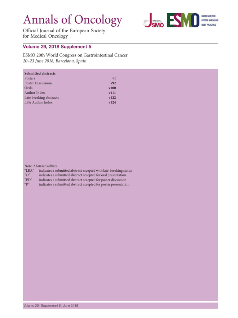 Annals of Oncology: Official Journal of The European Society For ...