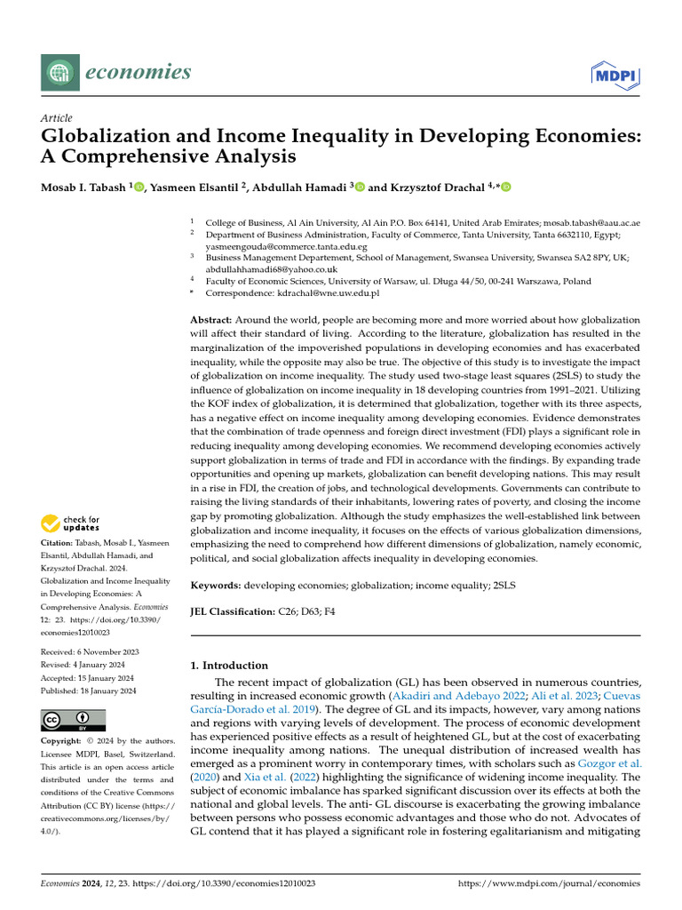 Globalization's Impact on Income Inequality | PDF | Economic Inequality ...