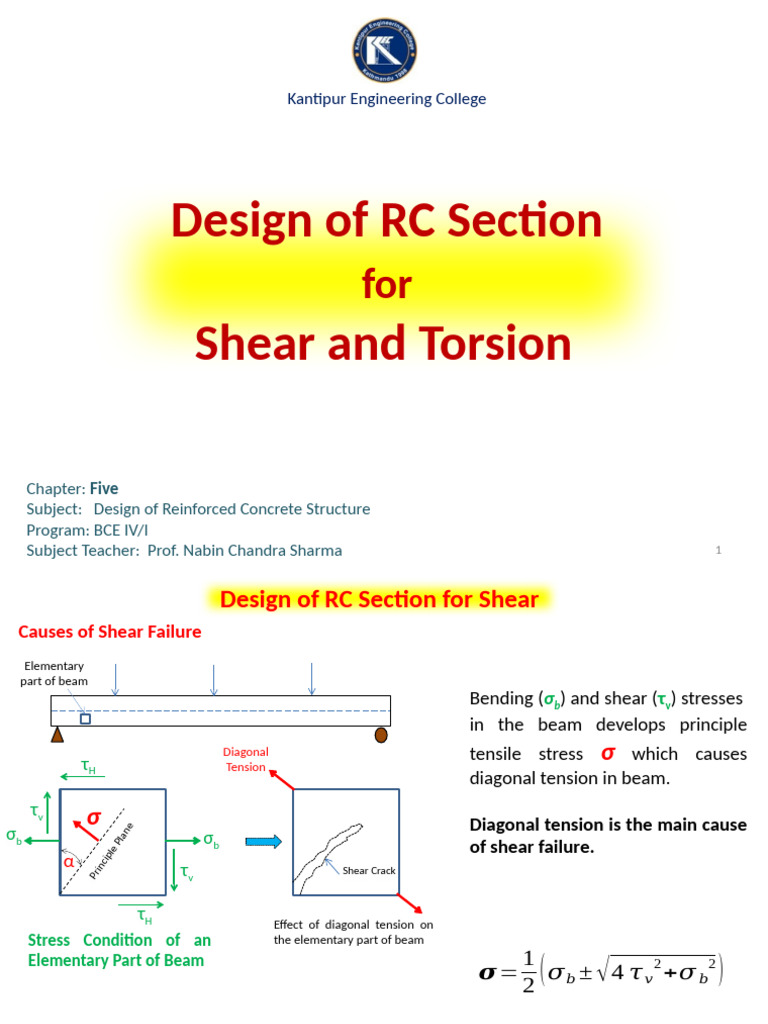 Torsion Resistance in RC Beam Design | PDF | Bending | Beam (Structure)