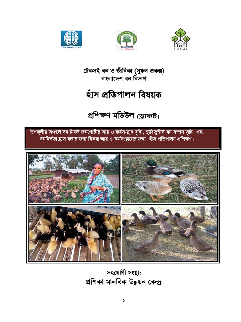 Training Manual On Duck Rearing | PDF