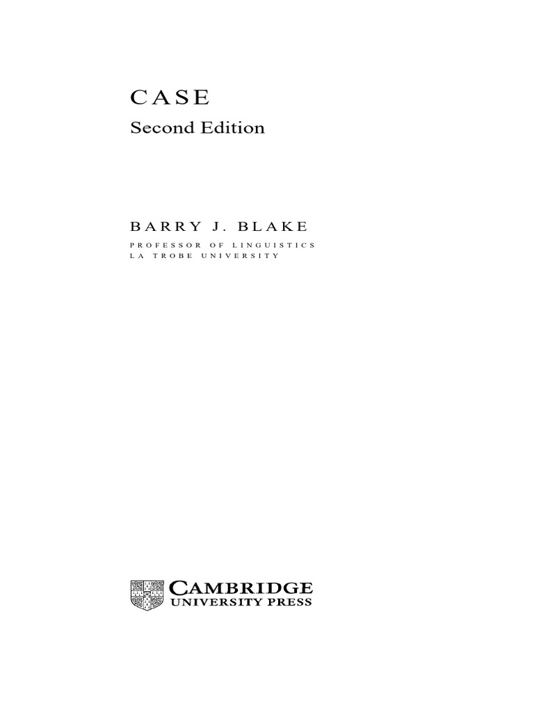 Understanding Linguistic Case Systems | PDF | Grammatical Gender ...