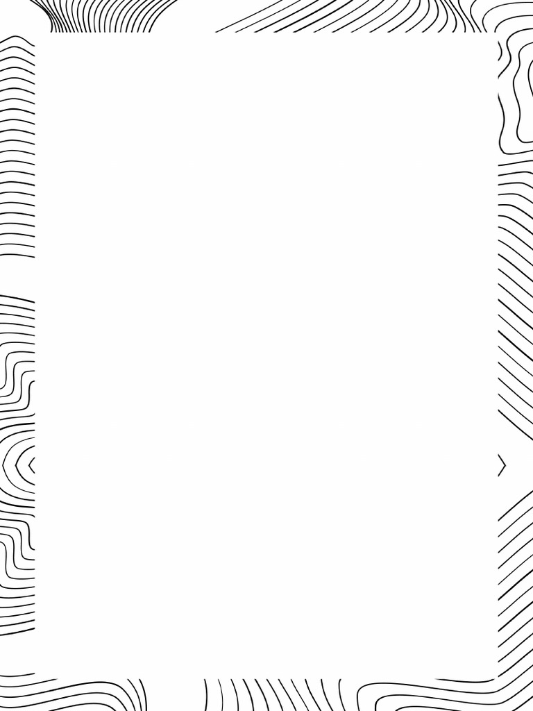 Blank and White Minimalist Wavy Line Page Border | PDF