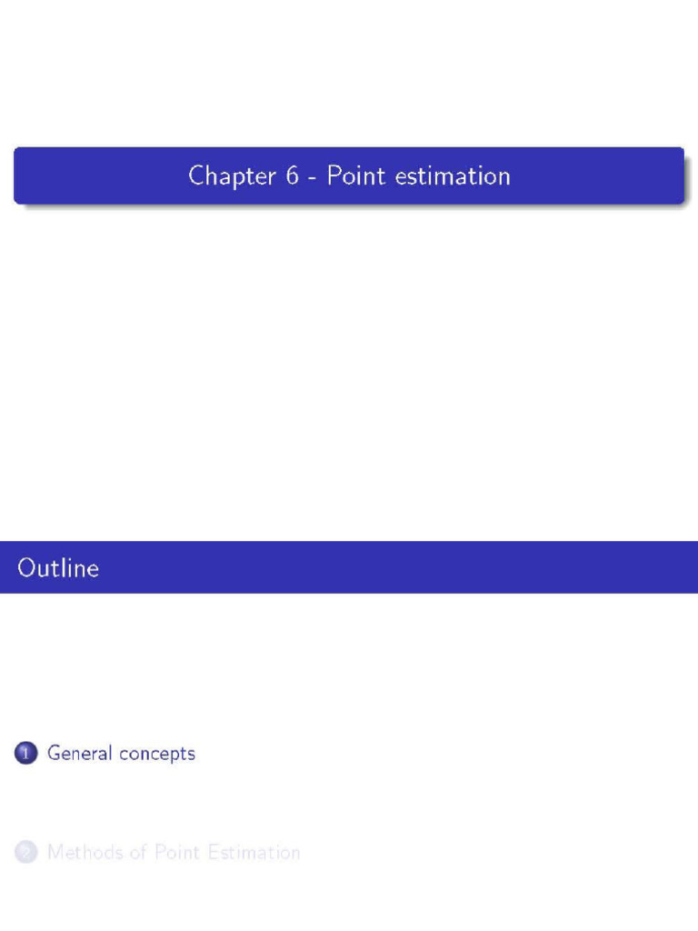 Point Estimation Methods and Examples | PDF