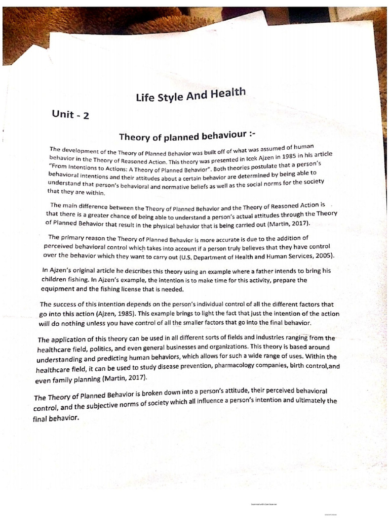 Life Style and Health Unit 1 2 3 4 | PDF