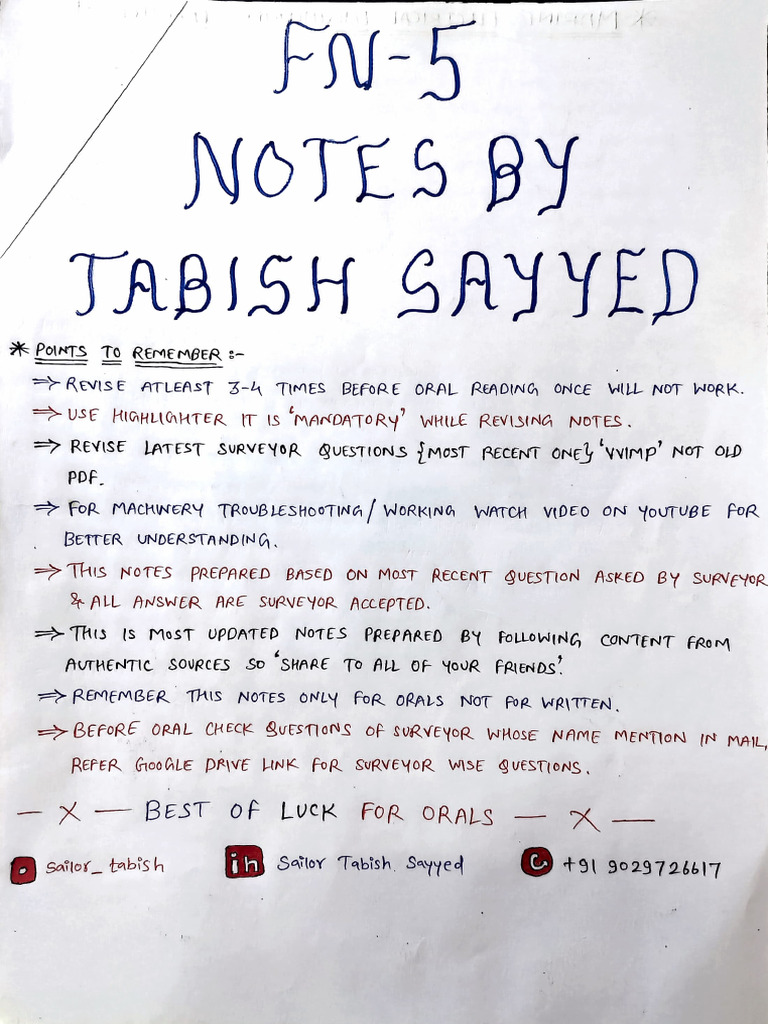 FN-5 Electrical Notes by Tabish Sayyed (Updated) | PDF