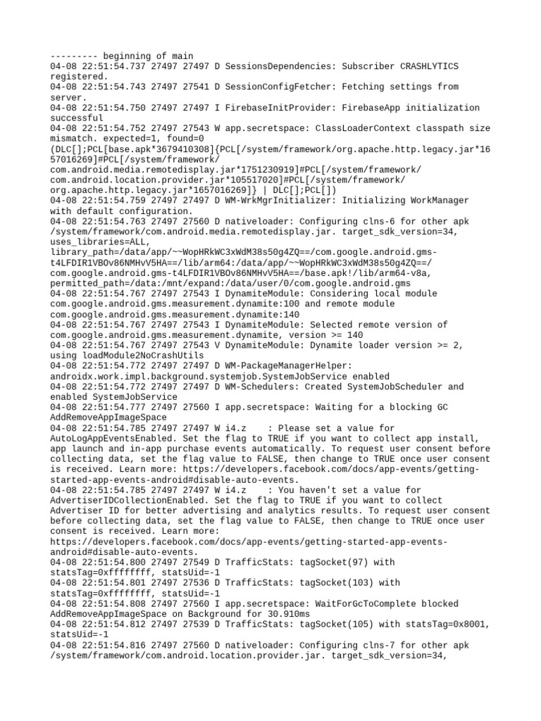Com - Hello.miheapp - Secretspace Logcat | PDF | System Software | Software
