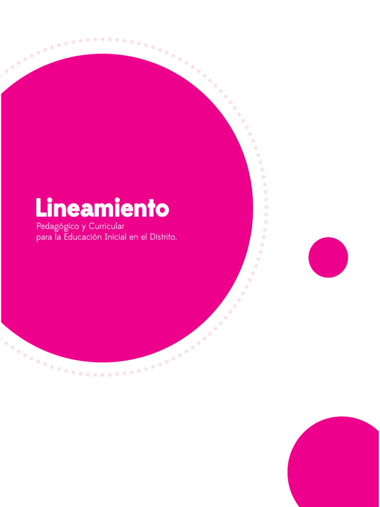 Lineamiento Pedagogico | PDF | Educación de la primera infancia | Pedagogía