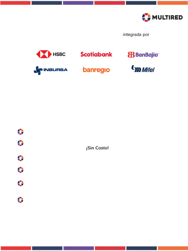 Alianza MULTIRED: Cajeros sin costo | PDF