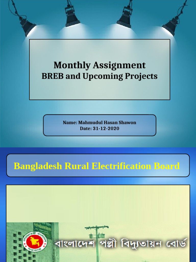 BREB Rural Electrification Projects Overview | PDF | Electric Power ...