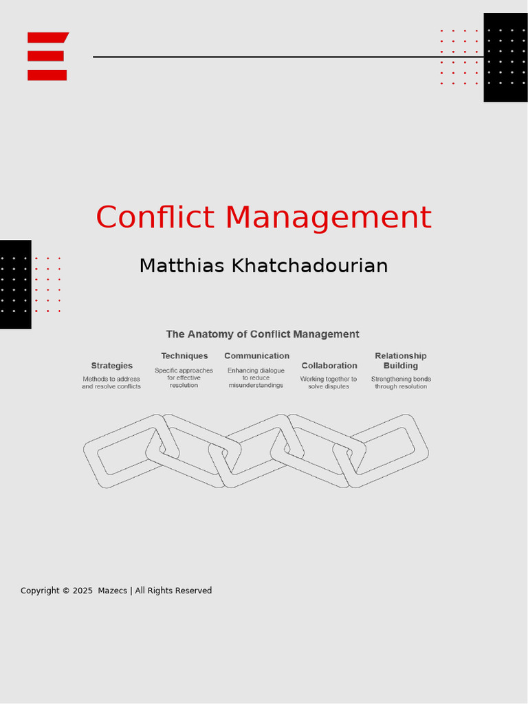 Course Borchure - Conflict Management | PDF | Conflict Resolution ...