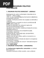 Regimuri Politice Postbelice