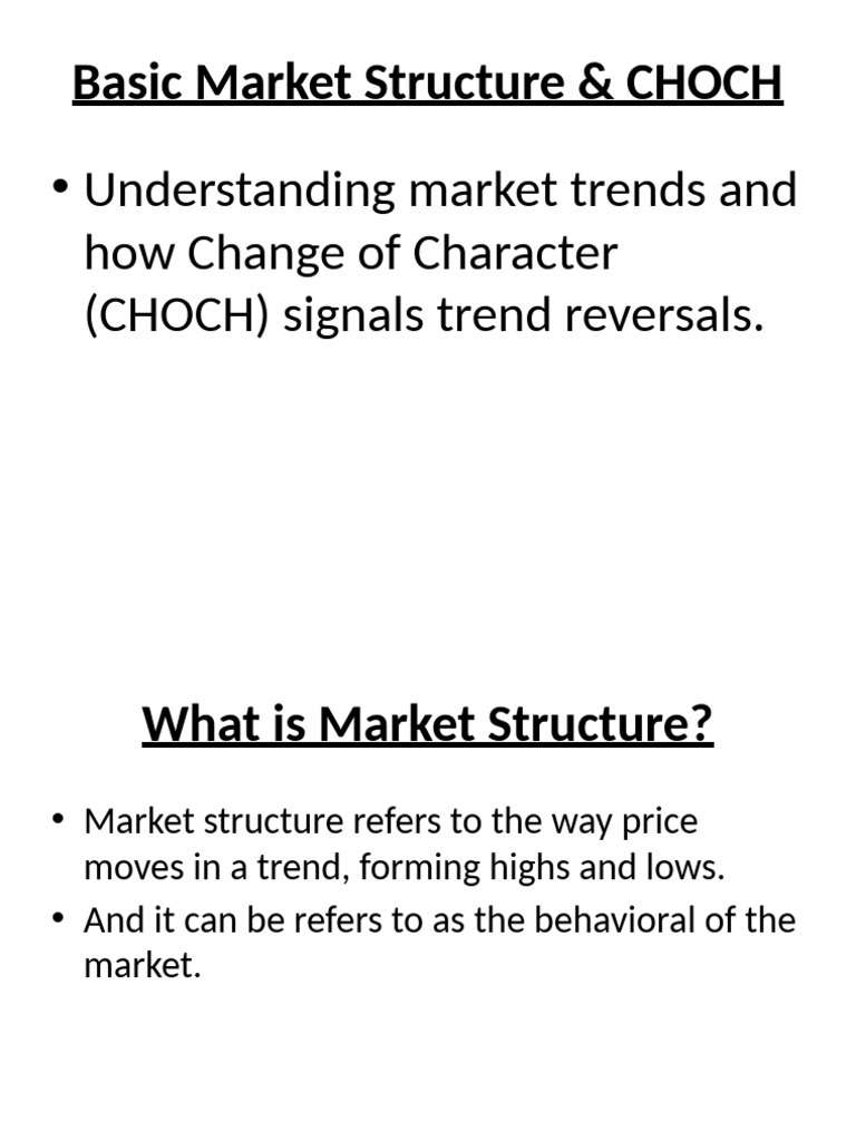 Understanding CHOCH in Market Trends | PDF