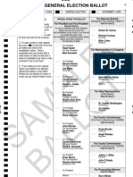 Sample ballot, Franklin County, 2008
