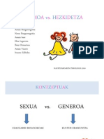 Sexismoa VS Hezkidetza