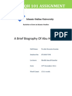 Brief Bio of Abu Hanifa