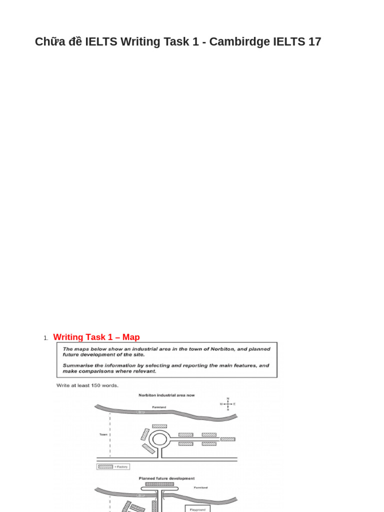 IELTS Writing Task 1: Map & Charts Guide | PDF | Economies