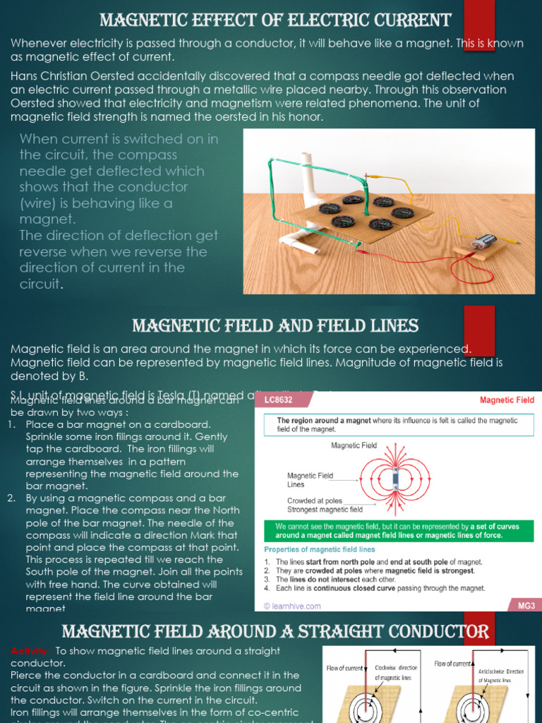 Magnetic Effects of Electric Current | PDF | Electric Motor ...