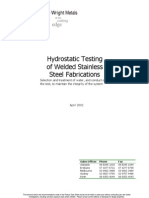 Hydro Static Testing SS