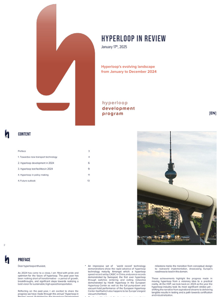 Hyperloop+in+Review+Report+ +january+2025+ (En) | PDF