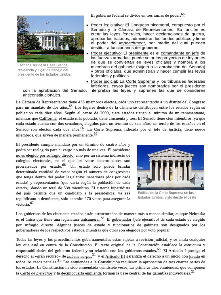 Estados - Unidos 11 | PDF | Gobierno americano | Presidentes de los ...