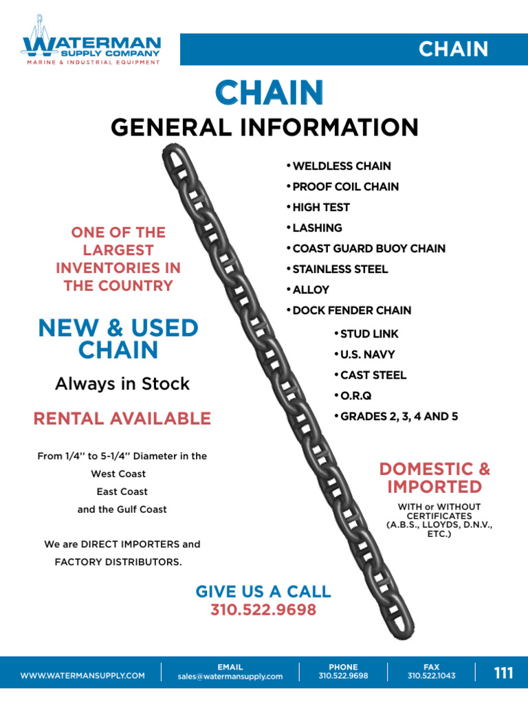 Chain Section | PDF | Anchor | Foot (Unit)