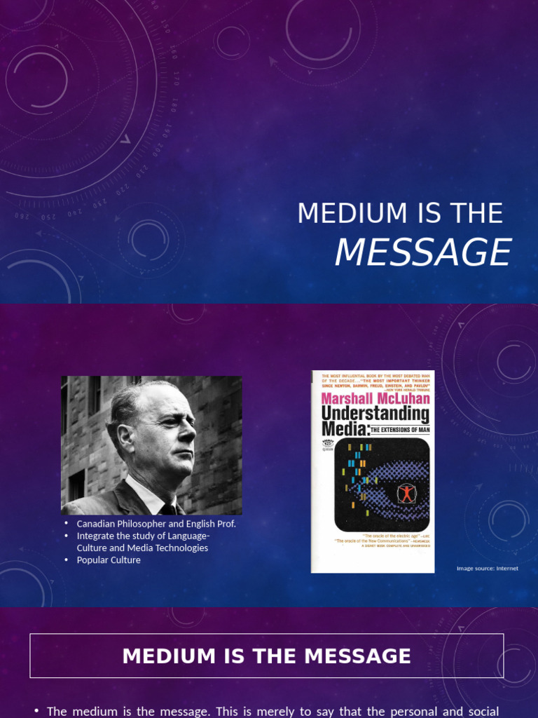 Medium Is The Message 12 | PDF | Communication | Media (Communication)