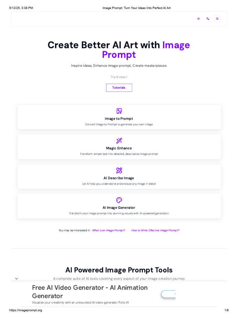 AI Image Prompt Generator Overview | PDF | Artificial Intelligence ...