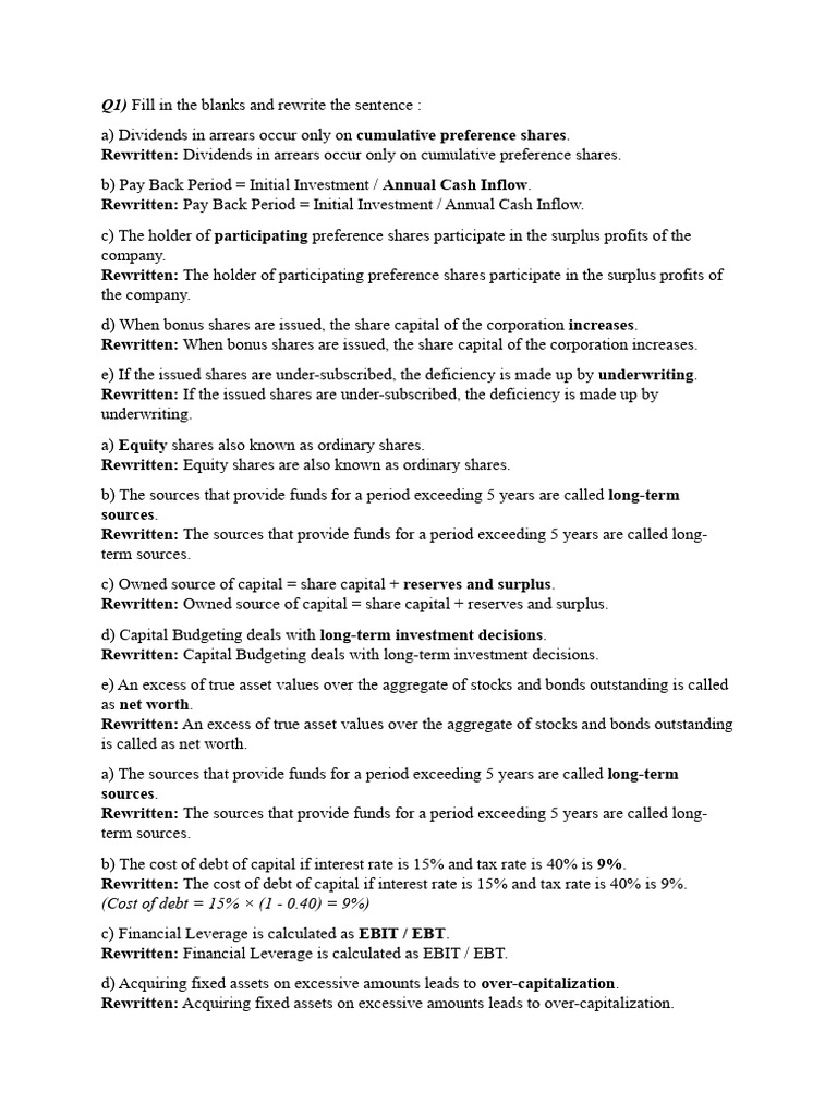 Financial Management | PDF | Capital Structure | Net Present Value