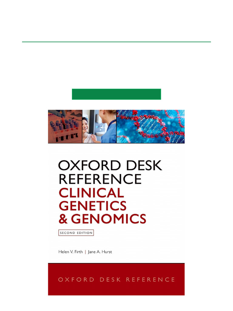 Top Reading Oxford Desk Reference Clinical Genetics and Genomics