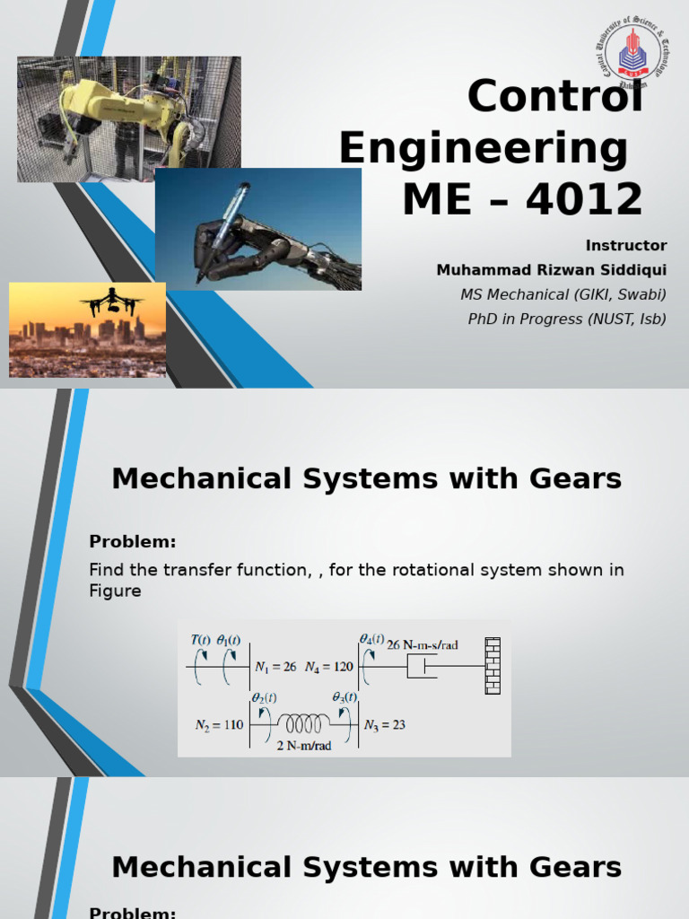 Transfer Function in Mechanical Systems | PDF | Nonlinear System ...
