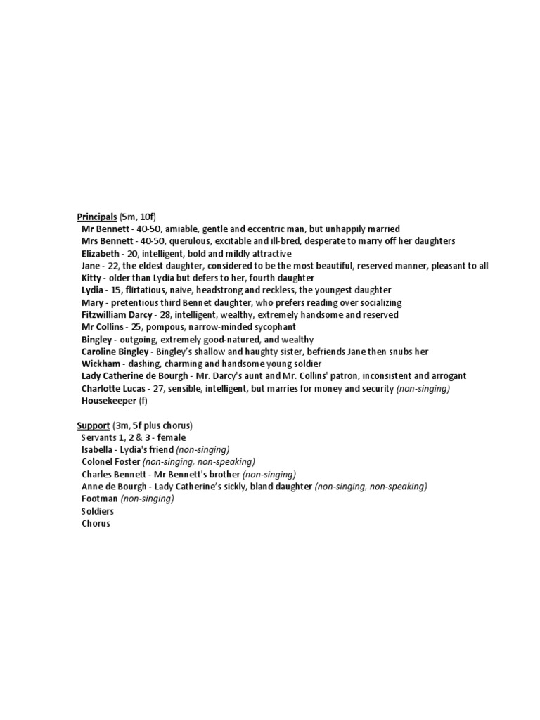 Pride and Prejudice, 1995 SCRIPT PDF Pride And Prejudice Mr. Darcy