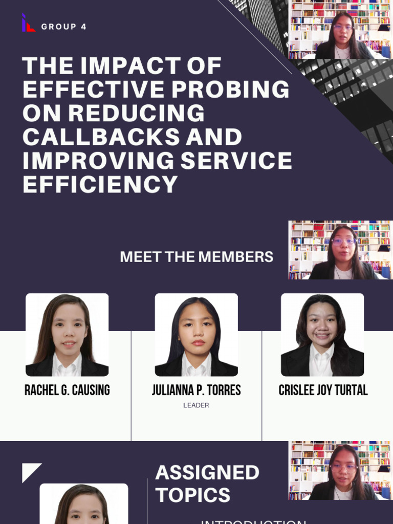 Probing Questions for Service Efficiency | PDF | Cognition | Cognitive ...