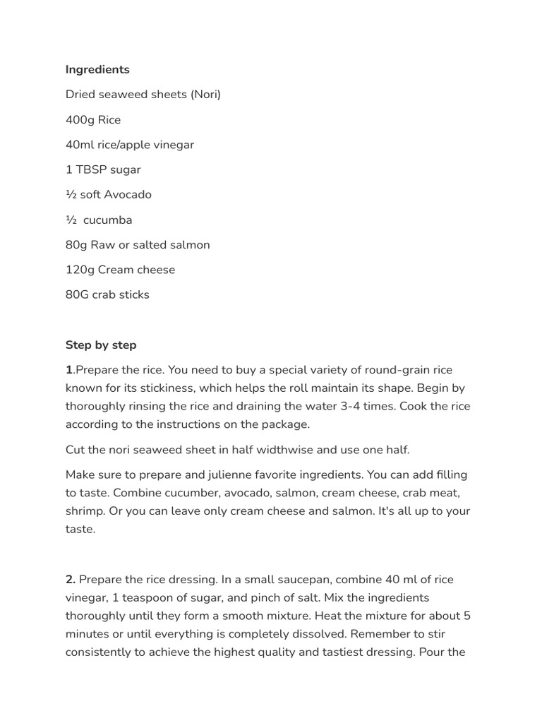 Recipe | PDF