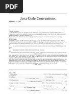 Java Code Conventions: September 12, 1997