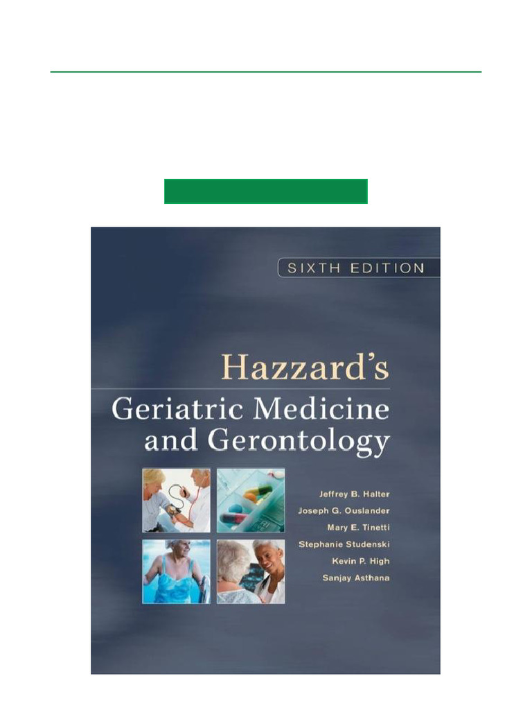 Hazzard's Geriatric Medicine 6th Edition | PDF