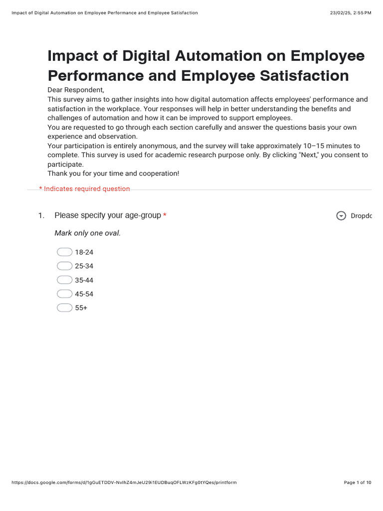 Impact of Digital Automation On Employee Performance and Employee ...