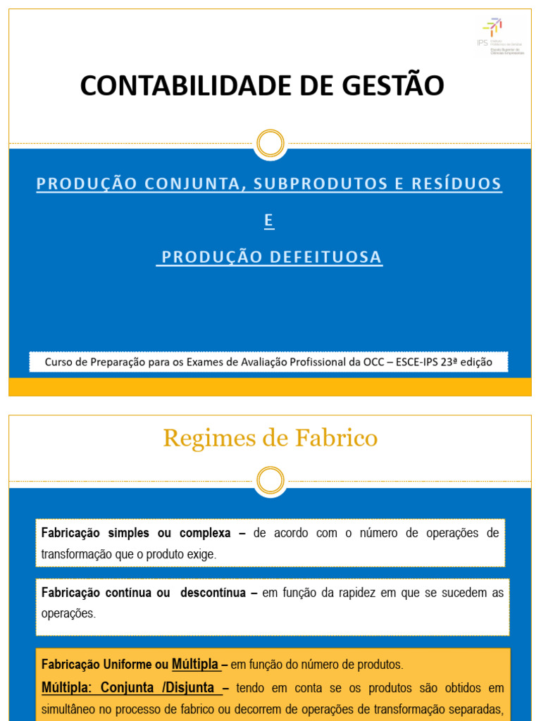 Produção Conjunta e Defeituosa | PDF | Custo | Desperdício