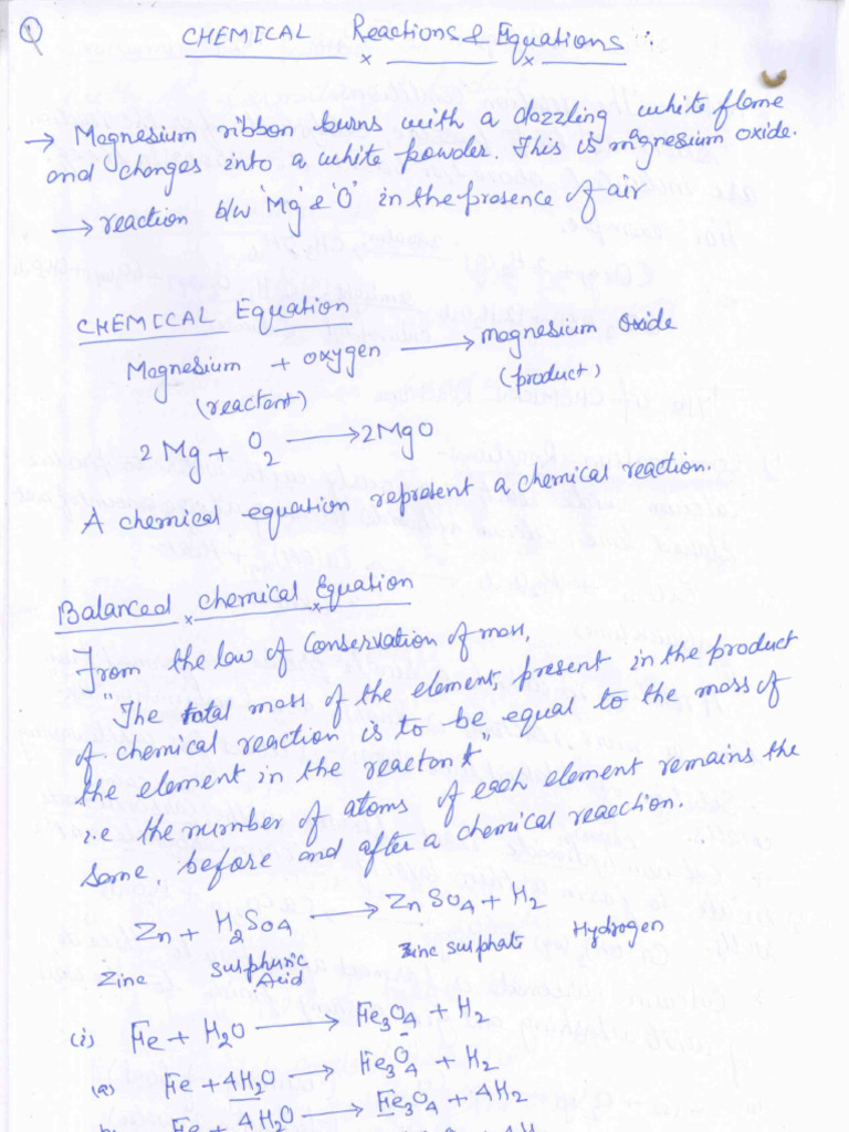 Chemical Reaction | PDF