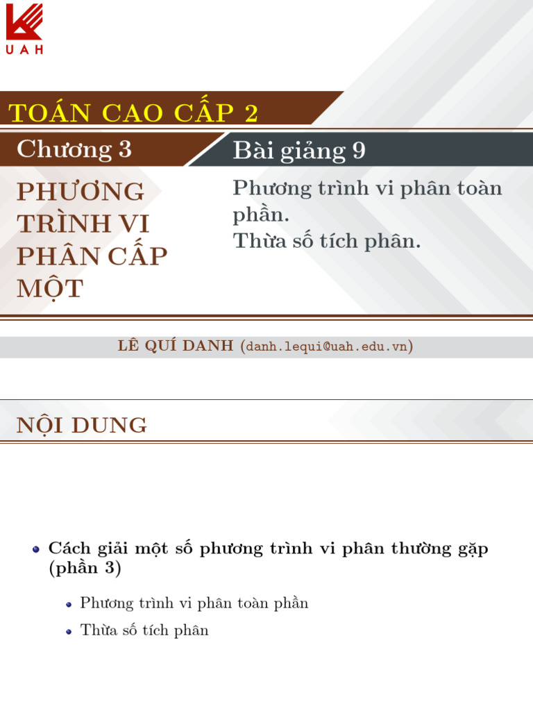 PRT2024 ToanCC2 Lec09 | PDF