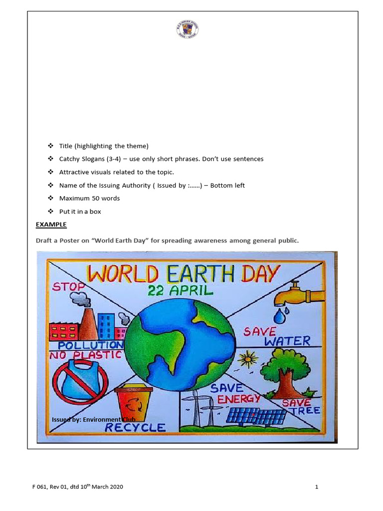 Class 7 Poster Making Guidelines | PDF