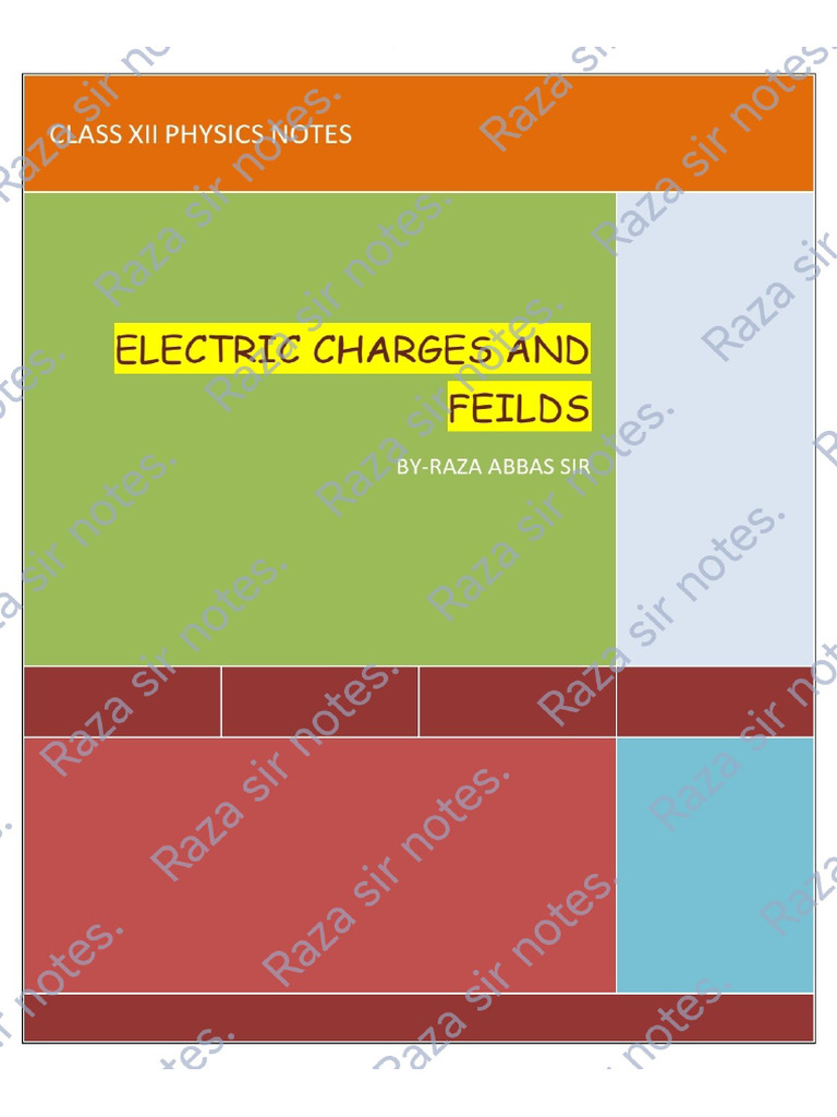 ELECTRIC CHARGES & FIELDS. | PDF