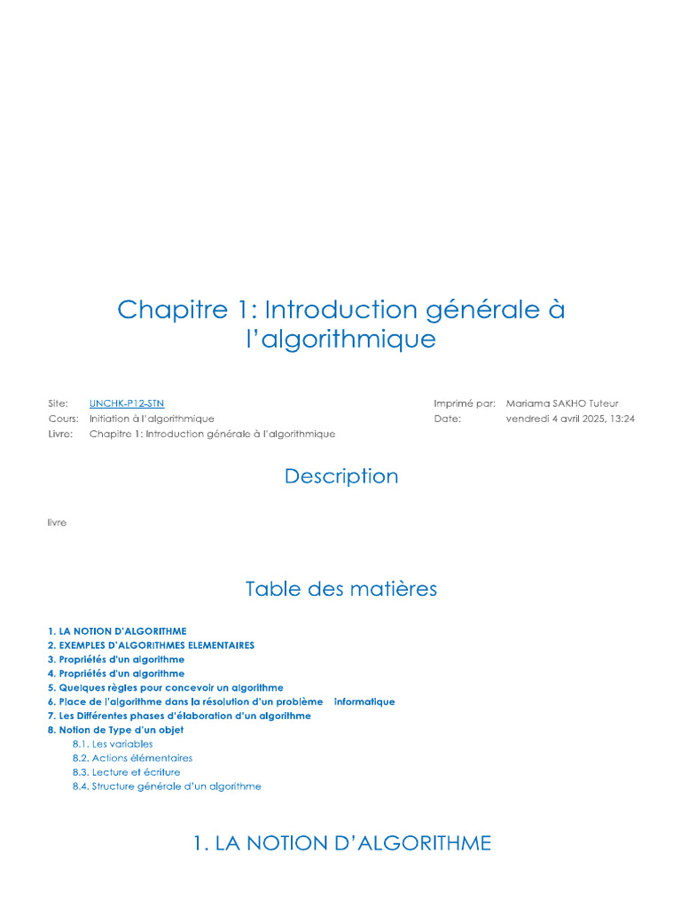 Introduction Generale PDF | PDF