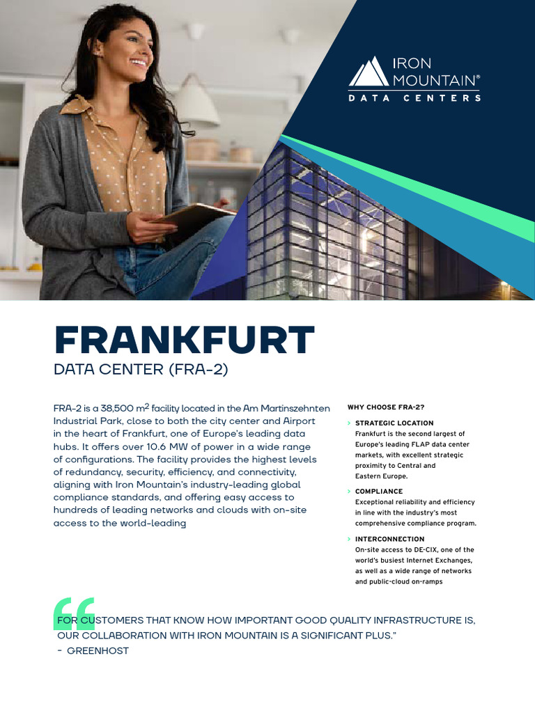 Iron Mountain Frankfurt-Data-Center-Fra-2 | PDF | Data Center