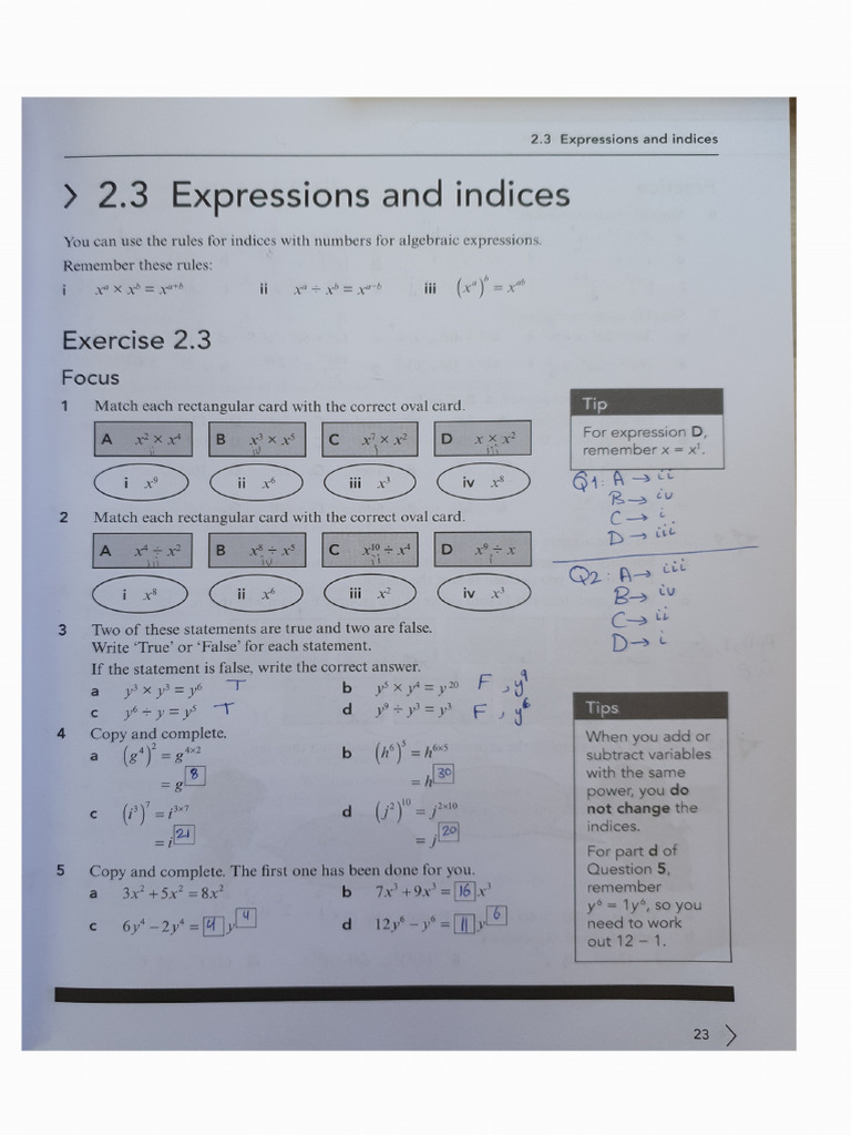 Math 2.3 | PDF