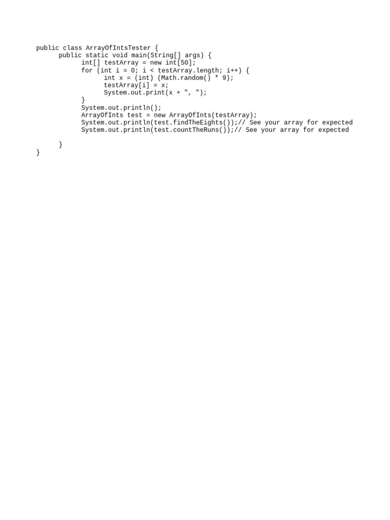 Java Array Operations Example | PDF