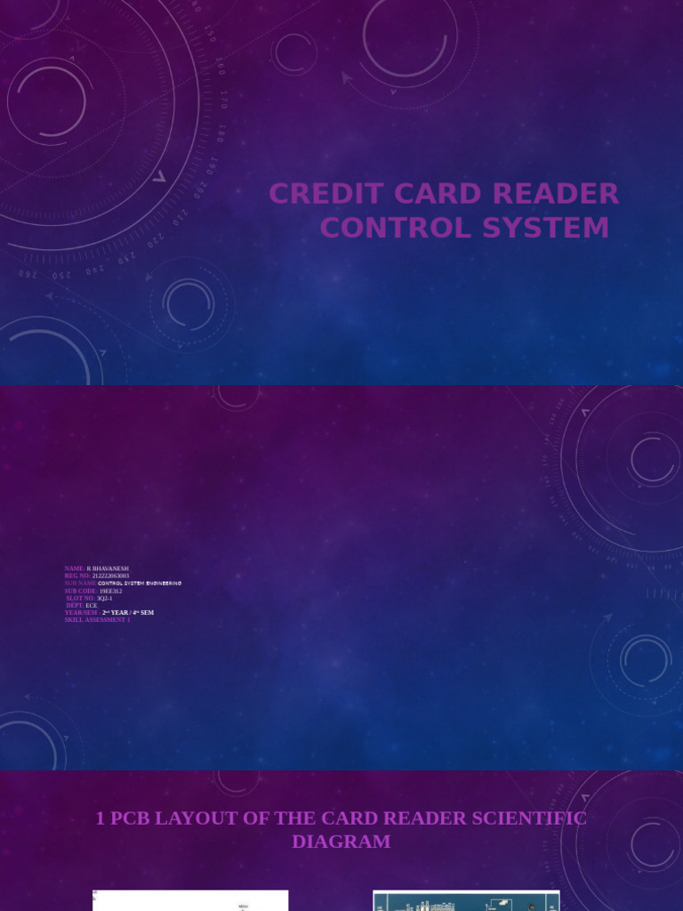 Credit Card Reader Control System | PDF | Emv | Banking Technology