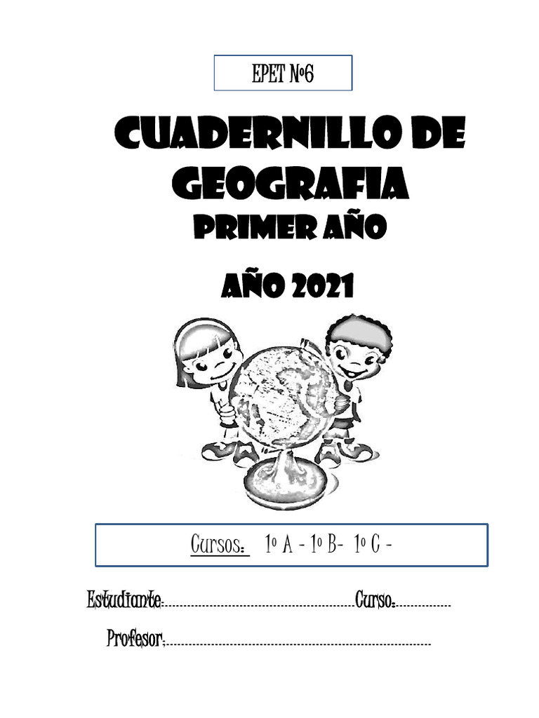 Cuadernillo de Geografía para 1° Año | PDF | Geografía | Mapa