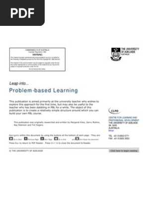 Problem Based Learning